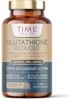 Glutathione Reduced - 320mg - UK Made - Zero Additives - Vegan - Pullulan (60 Capsule Pouch)