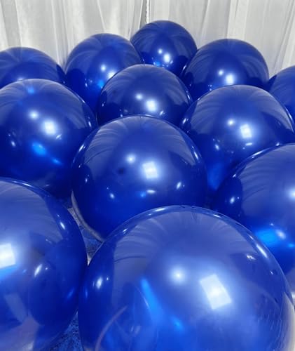 Image of 90 Pack Navy Blue Balloons 18 Inch Royal Navy Blue Big Balloons for Party Decorations and Events