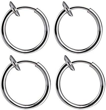 ClodeEU Women Earrings Jewellery, 3 Pair Earrings in Stainless Steel Circle Round Earrings Man Woman Round Earrings in Multiple Sizes Jewellery Valentine's Day Gifts for Women Girls