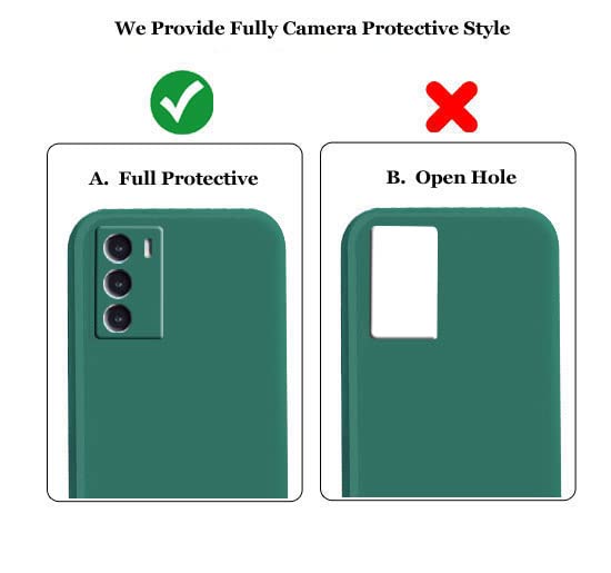 Image of A rtistque Liquid Silicone Flexible with Camera Protection Soft Back Cover Case for iQOO 9 SE 5G - Green