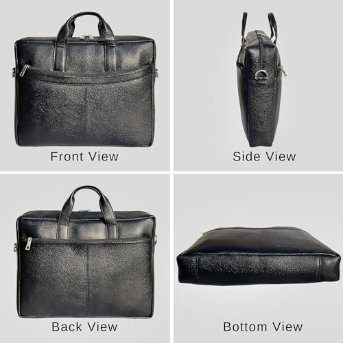 Image of RUSTIC TOWN Premium Leather Crossbody Messenger Bag - Stylish and Versatile - Gift for Professionals