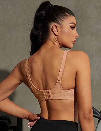 Image of Wingslove High Impact Sports Bras for Women Plus Size Non Padded Wirefree Workout Bra Bounce Control