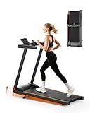 Superun Treadmills for Home Foldable with 6% Incline,16km/h,112x42cm Large Running Area,158KG Capacity Folding Treadmill,2573W Motor Running Machines for Home with APP Control,Door to Door Delivery