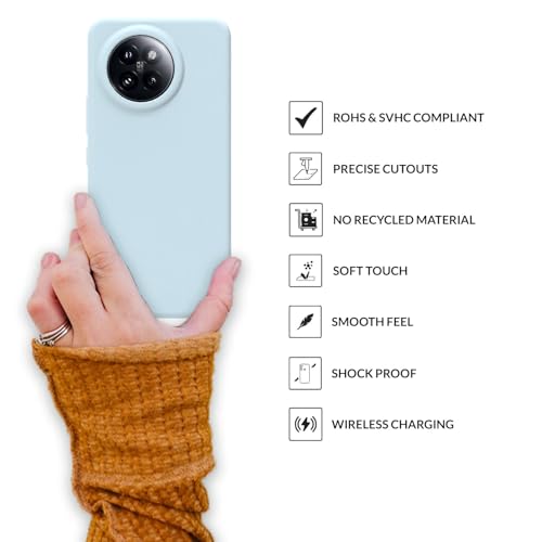 Image of SPRIG Compatible with Mi 14 CIVI Premium SilkTone Back Cover Drop Tested Shock Proof Mobile Case for Men, Women, Boys and Girls with Camera Protection (Light Blue)