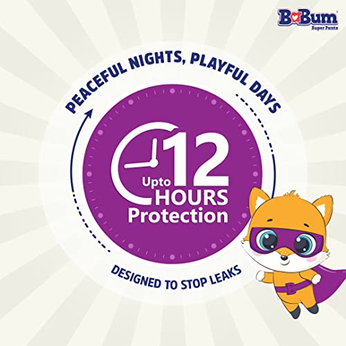 Image of Babum Baby Premium Diapers | Large-34 counts | Wetness Indicator | Anti Rash | up to 12 hrs Absorption | 9-14 Kg | Soft & Comfortable