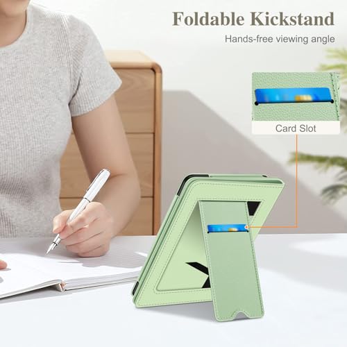 Image of Fintie Case for 7 inch /6.8 inch Kindle Paperwhite(12th /11th Generation-2024 /2021) and Kindle Colorsoft Signature Edition -Slim Foldable Stand Cover Auto Wake /Sleep for Paperwhite 2024, Sage Green