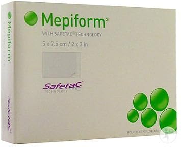 Mepiform Silicone Dressings 5 cm x 7.5 cm Pack of 5
