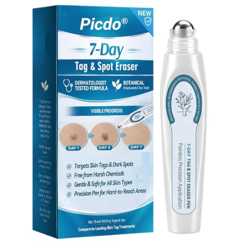 Picdo 7 Day Spot and Tag Remover Roll-On – Borrador de verrugas y manchas para todo tipo de piel