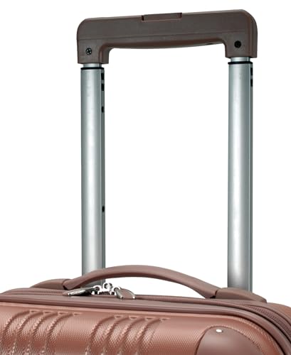 Image of Rockland London Hardside Spinner Wheel Luggage, Rosegold, Carry-On 20-Inch