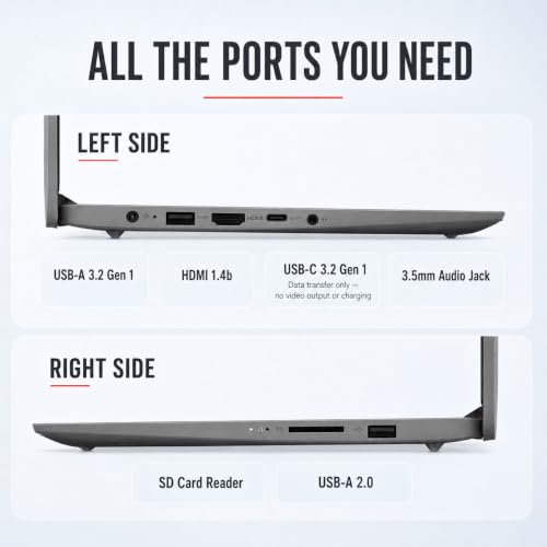 Image of Lenovo IdeaPad Laptop, Intel Core i5-1335U 10-Core, Up to 4.6GHz, 15.6 inch FHD Anti-Glare Display, 40GB DDR4 RAM, 2TB PCIe NVMe SSD, Wi-Fi 6, Numeric Keypad, Privacy Shutter, Windows 11 Pro