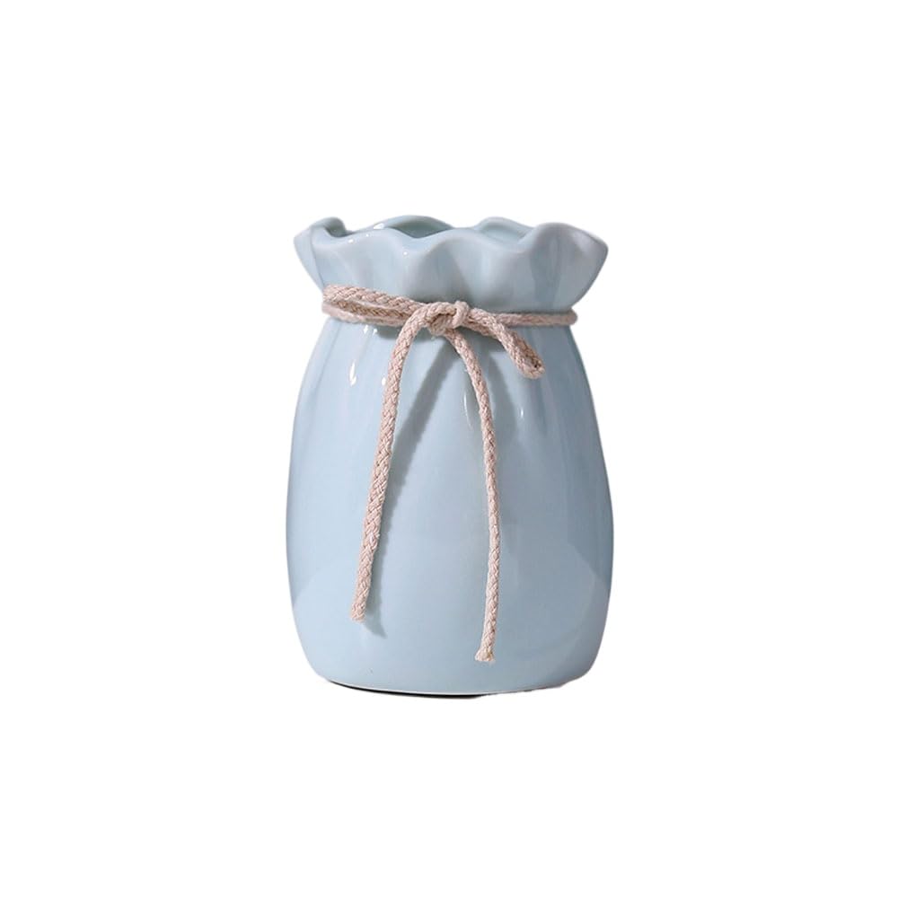 asdchZen Ceramic Vase - Clay Vase For Flowers For Friends And Family, Wedding, Desktop Center Vase, A Home Decor Vase