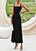PRETTYGARDEN Skirt Sets Women 2 Piece Outfits 2025 Summer Casual Knit Tank Tops Flowy Midi Skirts Matching Vacation Clothes (Black,Large)