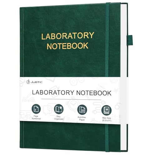 JUBTIC Laboratory Notebook for Project Organization - Graph Paper Notebook Carbonless Lab Notebook - Stay Organized and Productive - (8.5