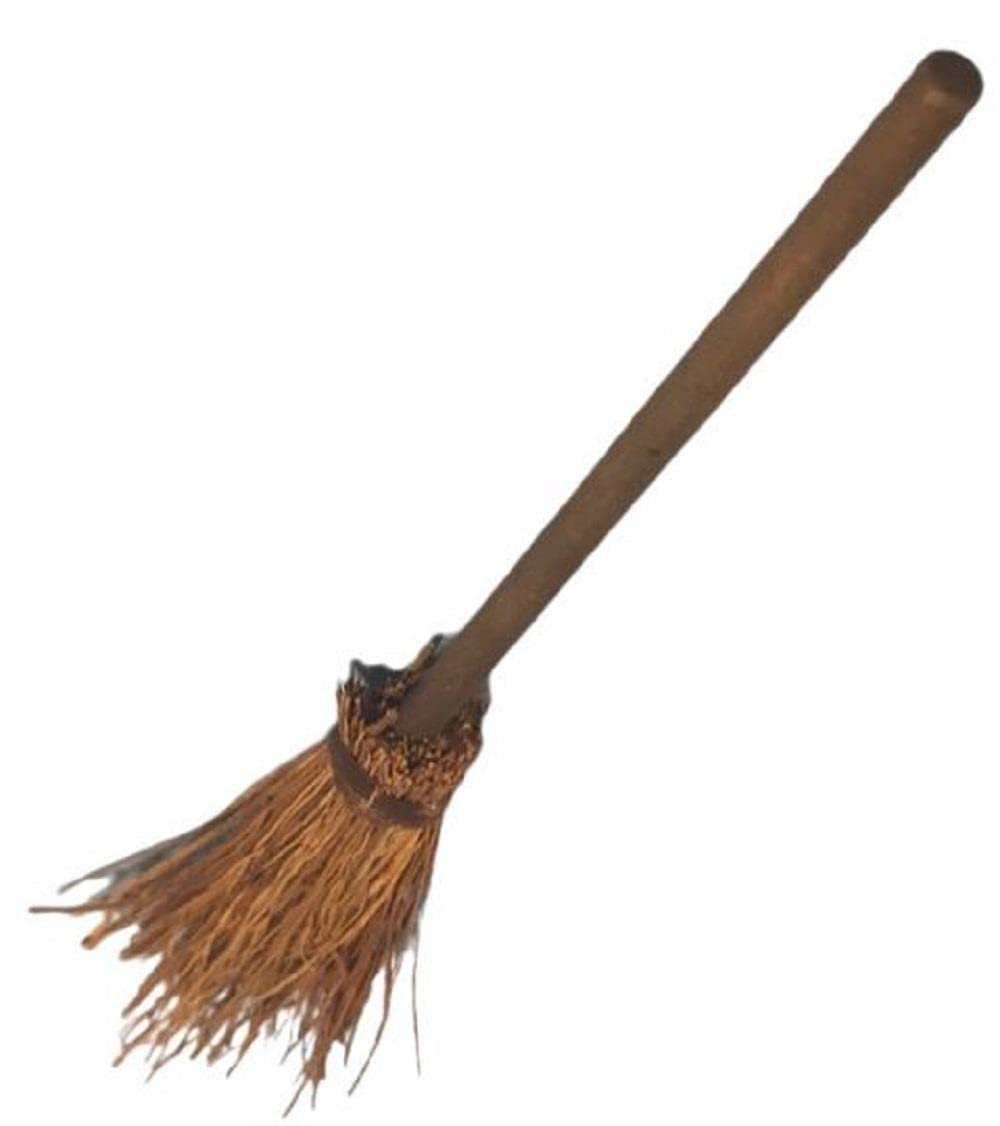 Melody Jane Dolls Houses Dollhouse Besom Broom Traditional Witches Stick Cleaning Kitchen Accessory