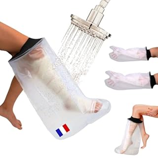 KENI PHARMA Protège Plâtre Jambe Adulte Étanche | Protection Plâtre Adulte Réutilisable | Protection pour Plâtre Jambe Douche et Bain | Protège Plâtre Confortable