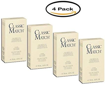 PACK OF 4 - Classic Match Our Version of Obsession for Men Eau de Toilette Spray, 2.5 fl oz