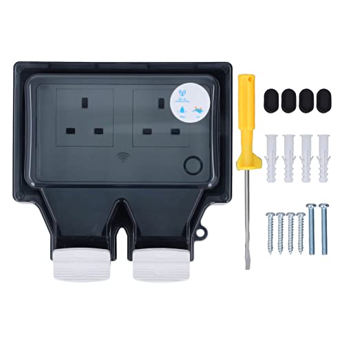 Tomada inteligente wi-fi, suporte para controle de voz ip66 tomada inteligente wi-fi reino unido 110