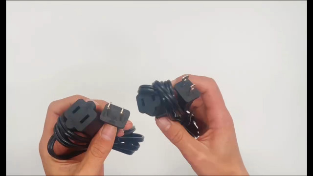 Amazon.com: Black Extension Cord, 2 Prong Short Indoor Small Power