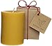 Natural Way BWC3X4 100% Pure Beeswax Pillar Candle, 4-inch Height, Made in USA