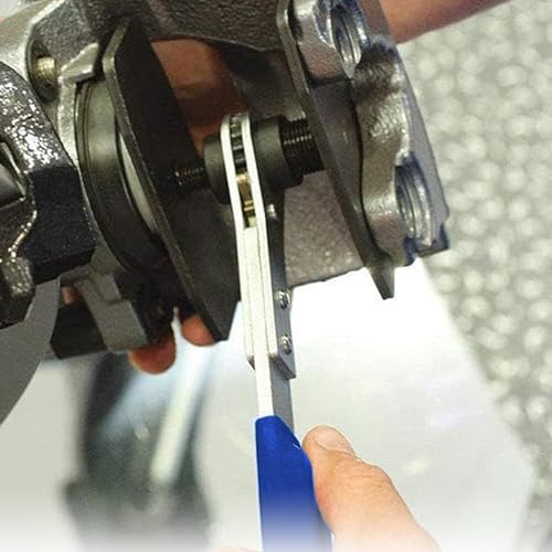 Outil compresseur de frein pour bloquer et repousser le piston d'étrier