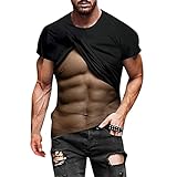 ◆ Camiseta larga negra para hombre, ajustada, de algodón, negro, para hombre, 4XL, negro, para hombre, XL, negro, para hombre, 5 unidades, con escote en V, ajustado, corte en V Ner V escote blanco Camiseta para hombre con cuello en V y cuello en V 