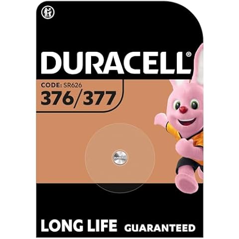 Duracell 377/376 Silver Oxide Battery 1.55V Cover