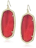 Kendra Scott Danielle Gold Burgundy Illusion Drop Earrings