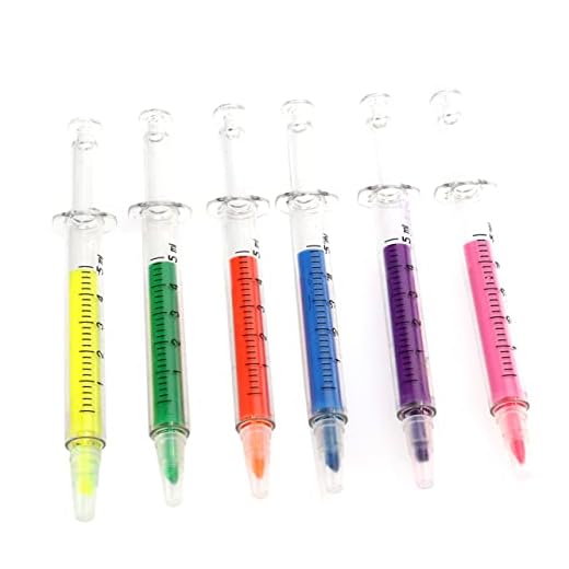 Cabilock 6 Piezas Bolígrafos De Bolígrafo De Bolígrafos Con Forma De Resaltadores De Colores Pluma De Bolígrafos De Gel De Colores Multicolor Papelería
