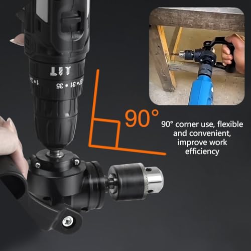 Mandrin de perceuse coudé 90° pour installer vos meubles dans les espaces étroits - 7