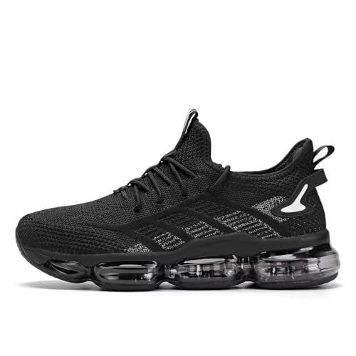 Image of Luogoks Men's Air Cushion Running Shoes Breathable Tennis Basketball Sneakers Non Slip Workout Casual Sport Shoes Gym Training Comfortable Fashion Shoes