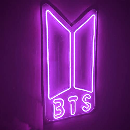 BTS Neon Sign with Adaptor (15x10 