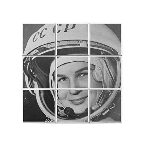 Carreaux céramique décoratif Valentina Terehkova fresque murale 45,6cm