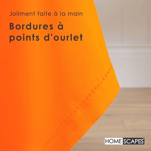 Nappe de table en coton orange lavable pour en finir avec les taches tenaces - 6