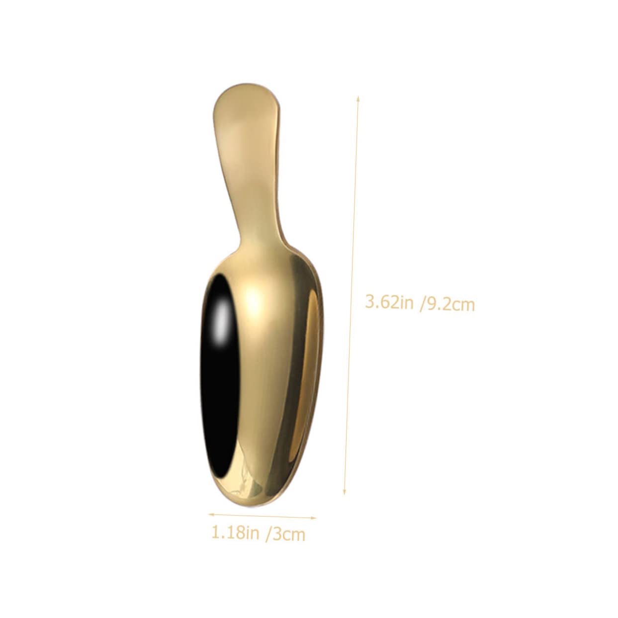 BRIGHTFUFU 4Pcs Short Handle Stainless Steel Tea Scoop Portable Kitchen Seasoning Spoon for Tea Ice Cream and Dessert Practical and Easy to Clean