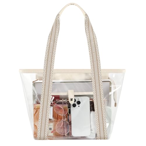 Bolso Tote Transparente MoKo con Gran Capacidad y 2 Bolsillos miniatura 1