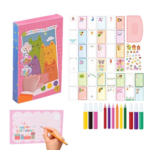 Kratzfarbe für Rainbow | Arc-en Streifenkunst | Bastelset zum Kratzen | Bastelset zum Kratzen | Bastelset zum Kratzen