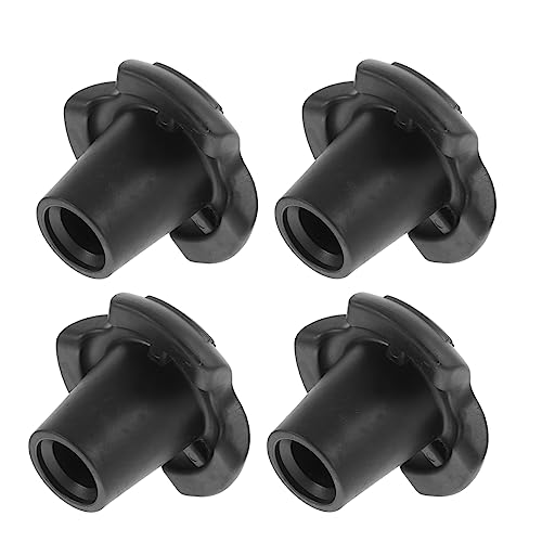 Beavorty 4pcs Non-Slip Head of Crutches Crutch Feet Mat Heavy Duty Crutch Tips Leg Ferrule Crutch Ferrule Walking Crutch Pad Crutch Stick Feet Mat Crutch Stick Leg Cover Rubber Black