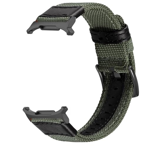 Olytop for Samsung Galaxy Watch Ultra Bands 47mm (2024/2025), Military Rugged Nylon Sport Replacement Strap Men Women for Galaxy Watch 7/8 Ultra 47mm, Green - image 8