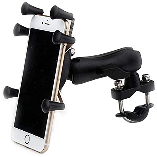SUNSEATON Soporte Movil para Moto, 360 ° De Rotación, Soporte Universal de Motocicleta para Teléfono Móvil Universal para 1.96"-3.75" Cover