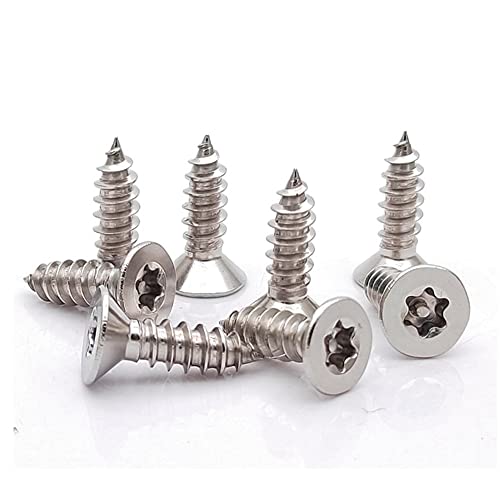 ANSIEDIO Self Tapping Screws Torx Flat Head Wood Screws Stainless Steel Screws, M2.9×9.5mm,100 pcs - Image 3