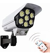 Btag Motion Sensor Led Sun-Powered Light - Security Camera Shaped for Outdoor use, Home, Garden w...