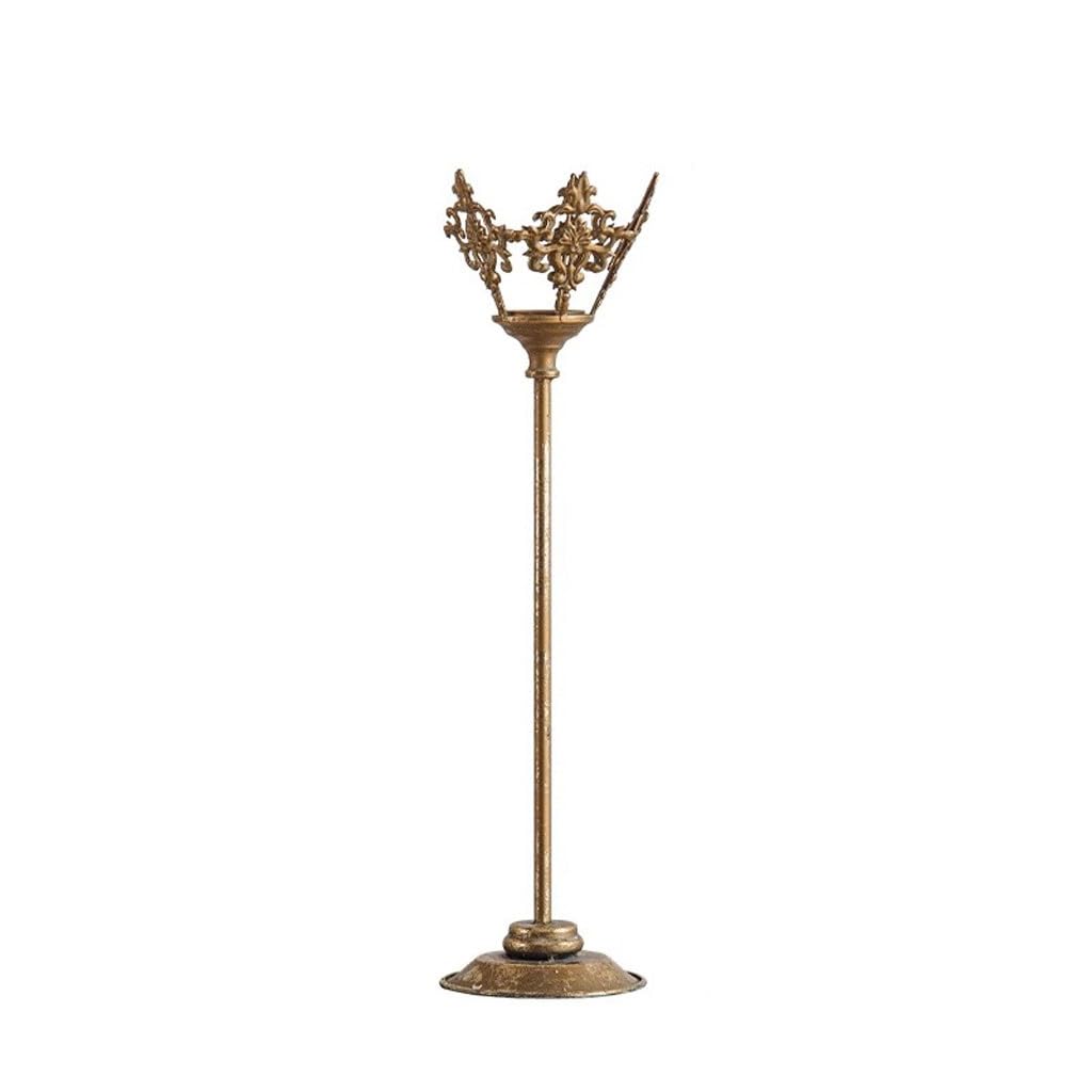 Candle Holder Home Retro Old Candlestick Ornaments Romantic Candlelight Dinner Decorations Decorate Candlestick(C)