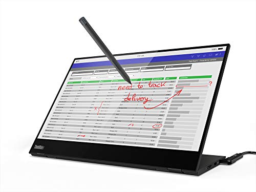 Image of ThinkVision M14t USB-C Mobile Monitor with Touch Screen - Black