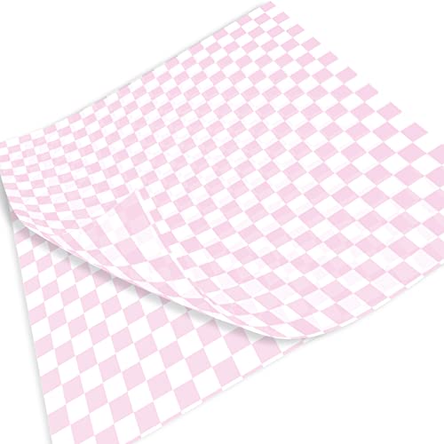 Catálogo de Papel rosa los mejores 5. 41 100 Hojas de Papel Grado Alimenticio Medida 30x30 cm Diseño de Cuadro Rosa