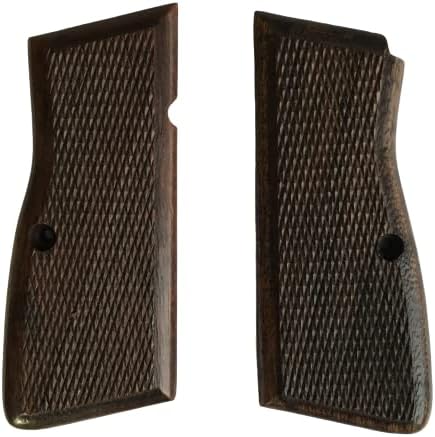 WWII German Wood Checkered Grips for Browning Hi-Power High Power
