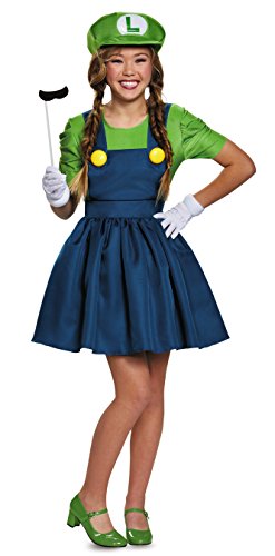 Disguise womens Luigi Skirt Version Adult Sized Costumes, Green Blue, X-Large US