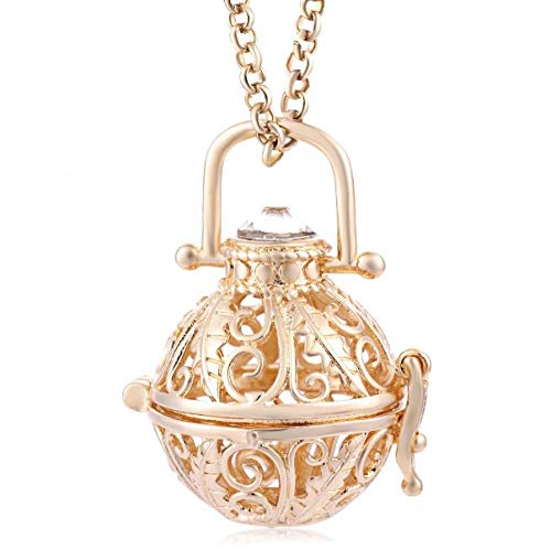 Preisvergleich Produktbild Aromatherapie-Anhänger Blattform Kugel Halskette Mutterschaft Musik Perlenkette-B