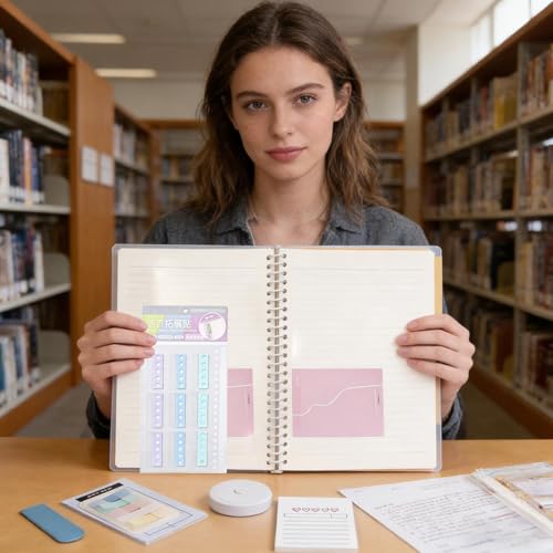 Círculos de refuerzo de papel para proteger documentos con 72 anillos autoadhesivos de carpeta 3