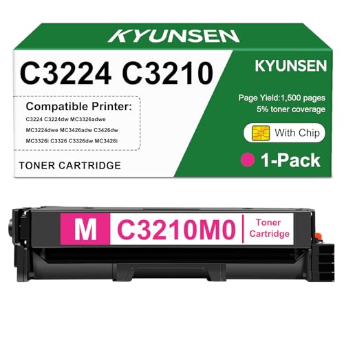 Cartouche C3210M0 magenta pour remplacer un toner vide sur Lexmark C3326 MC3326
