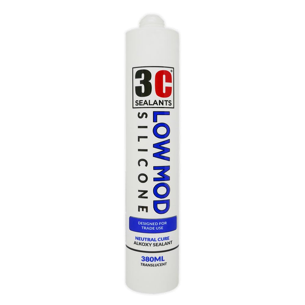 3C Sealants Low Mod Silicone Sealant (White, 380ml)